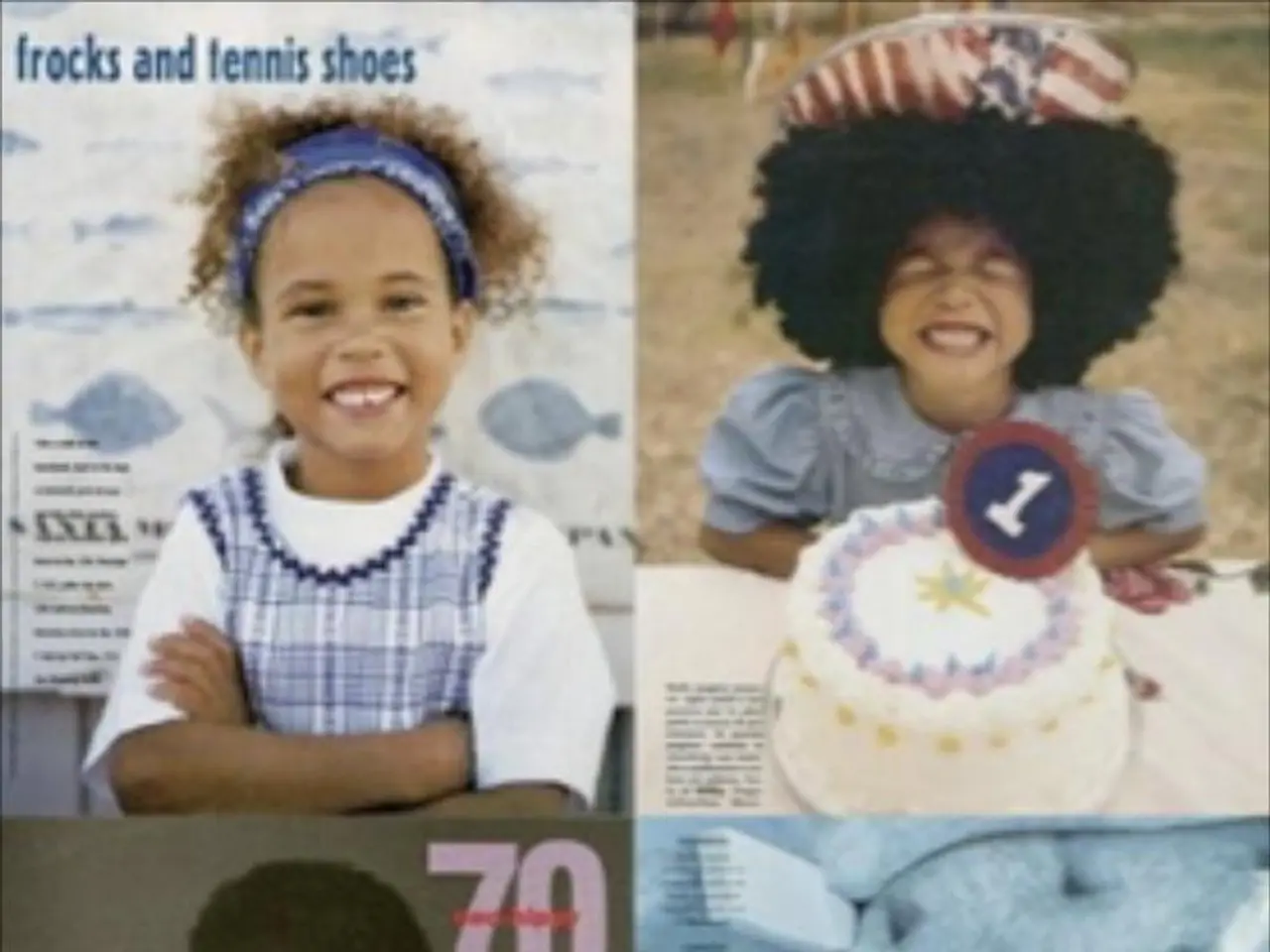 In this image we can see a collage of pictures with a group of children and some text on it.