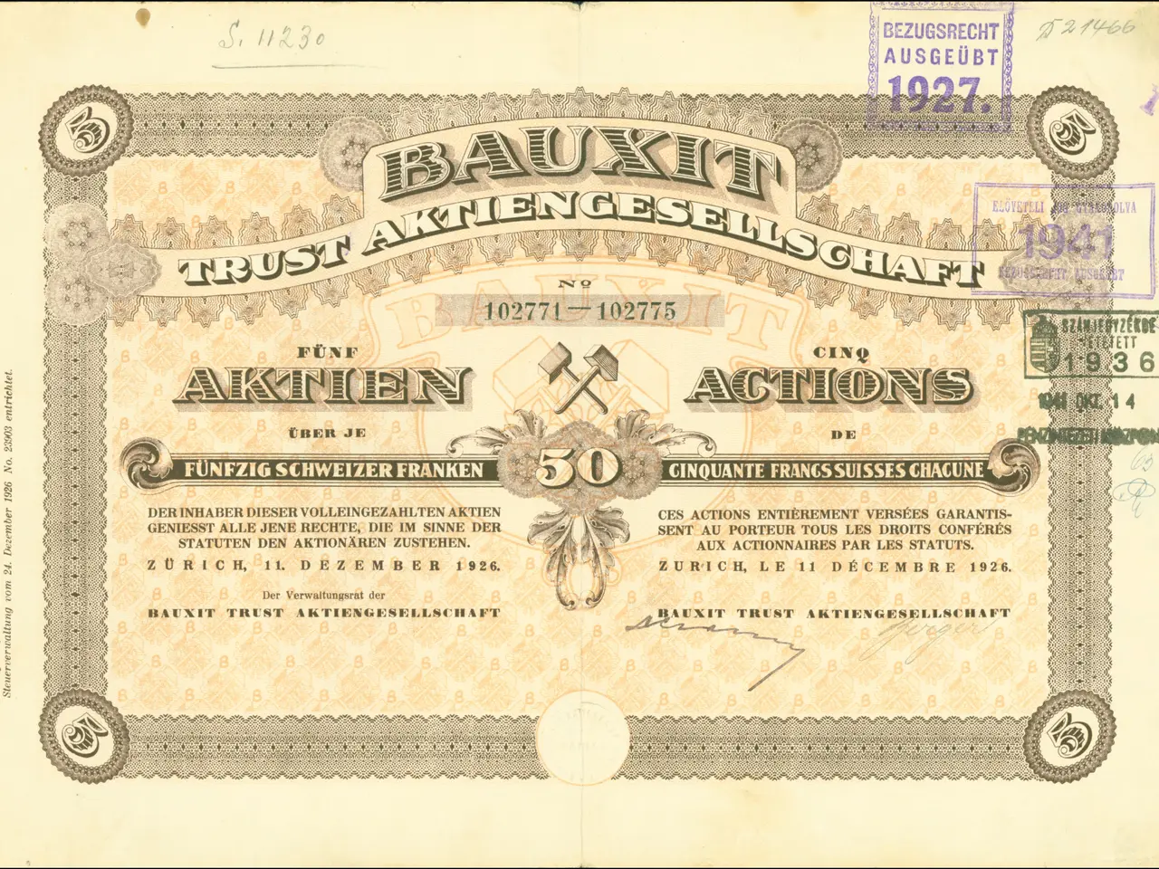 The image shows an old German banknote with a black background and a picture of a man on it. The...