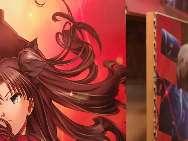 In this image we can see photo frames. At the bottom we can see some text.