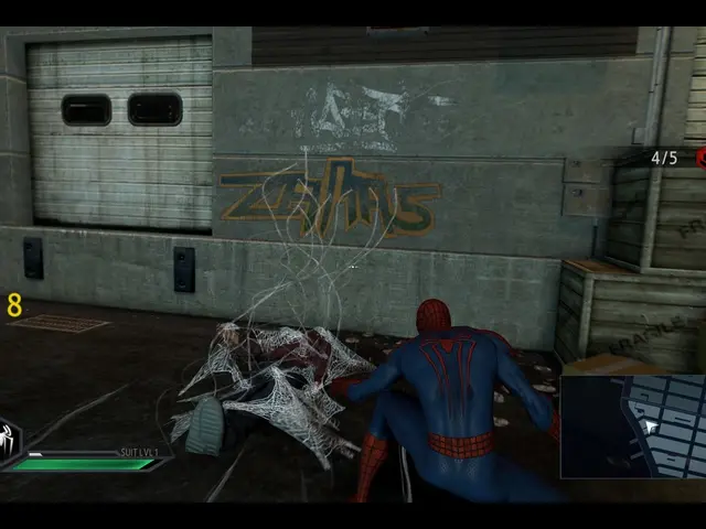 As we can see in the image there is a train, boxes and spider man.