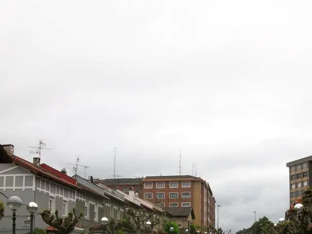 This is the picture of a city. In this picture there are group of people holding the banners and...