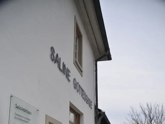 In this image, on the left there is a building on that there are windows, text, glass boards. In...