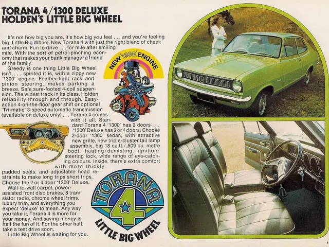 In this picture we can see a poster, in the poster we can find some text, cars and a woman.