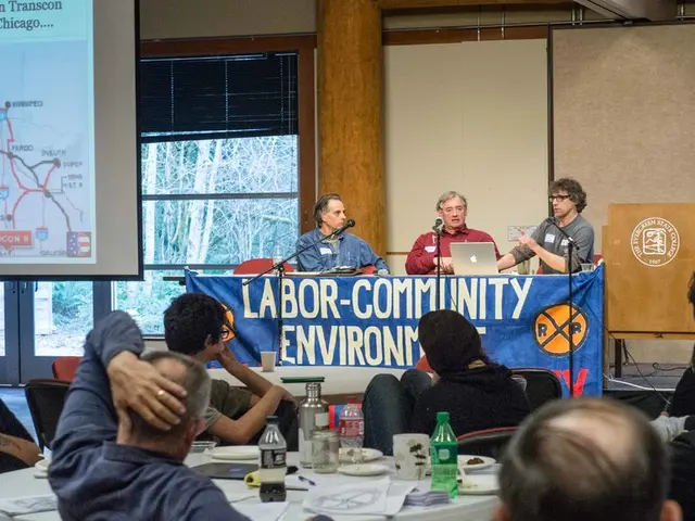 In this picture there are group of people sitting on the chair. There are bottles, cloth, plate on...