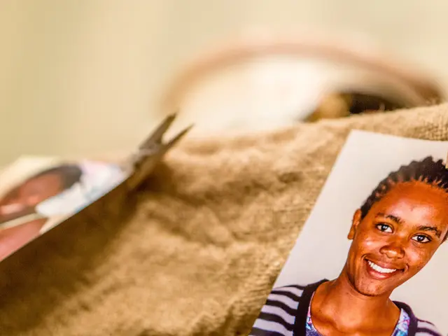 On the right there are clip, passport size photo and cloth. On the left and in the background it is...