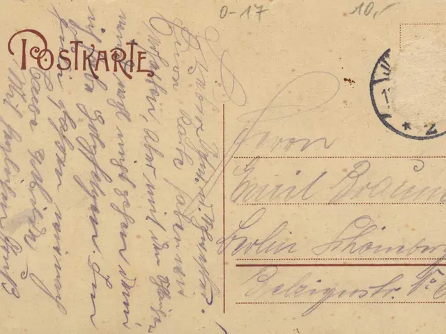 The image shows an old postcard with a stamp on it, dated 1863, with the words "Belgium" written on...