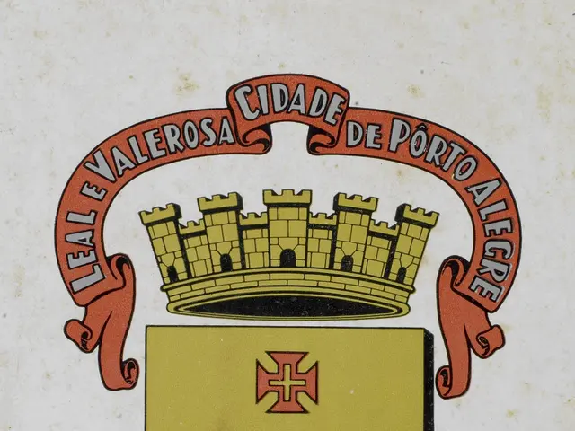 The image shows the coat of arms of the city of Porto, Portugal, which features a logo with text...