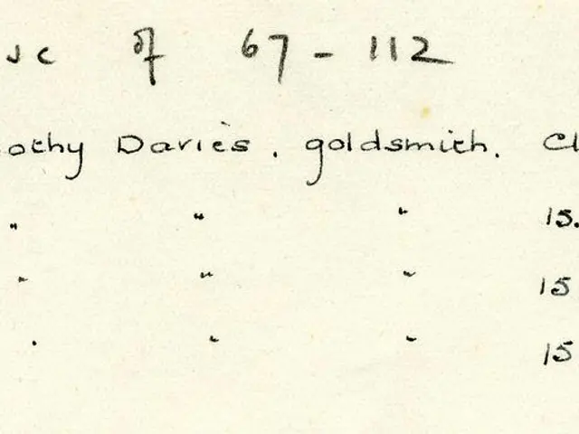 The image shows a piece of paper with handwriting on it, which reads "revenue of 67-112, 1784, l...