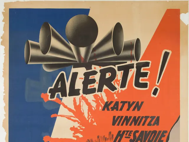 The image shows a poster with the words "Alerte au Cancer du Terrorisme Stalinien" written in bold,...