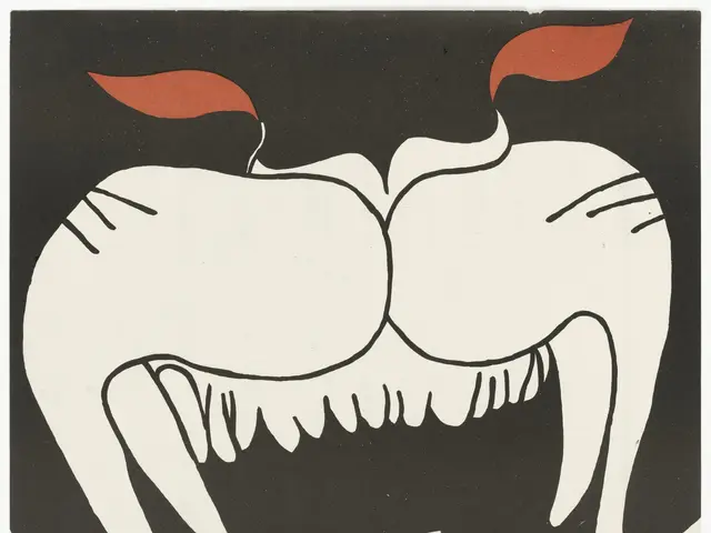 The image shows a poster with a black power logo and text that reads "Retaliation to Crime,...