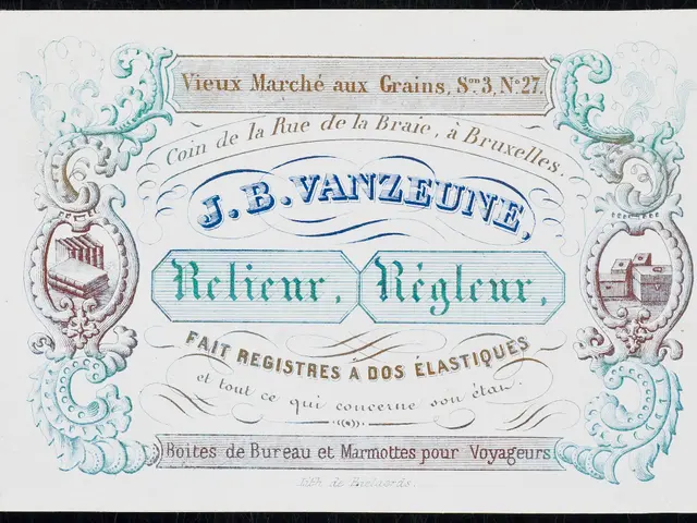 The image shows an old French banknote with a blue and white design on it. The text on the paper...