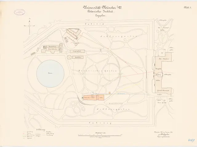 The image shows a map of the city of Berlin, Germany, with the University of Münster in the center....