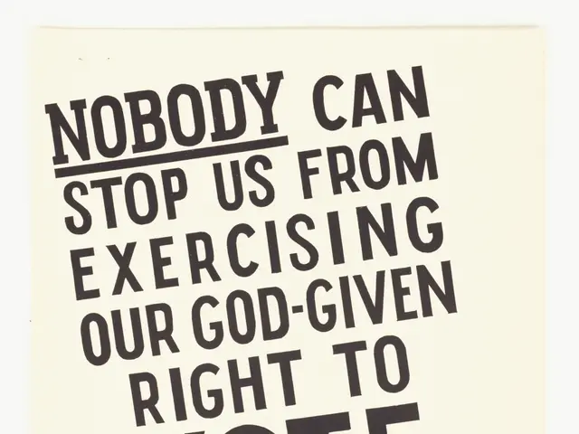 The image shows a poster with the text "Nobody can stop us from exercising our God-given right to...