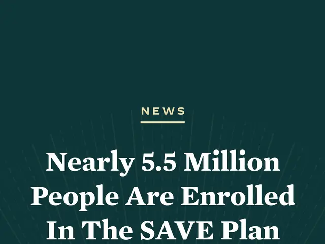 The image shows a poster with text that reads "Nearly 5.5 million people are enrolled in the Save...