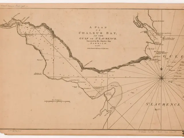 The image shows a paper with a map of the Gulf of Mexico and the Strait of Hormuz, with text...