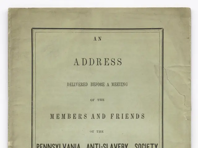 The image shows a book with the title "An Address Delivered Before a Meeting of the Members and...