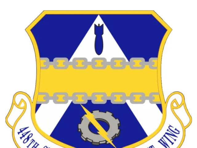 The image shows a logo with the text "48th Supply Chain Management Wing" written on it. The logo...