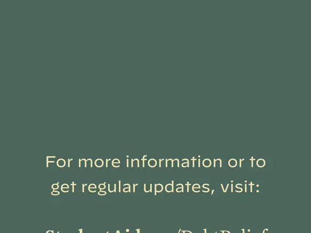 The image shows a green background with the text "For more information or to get regular updates,...