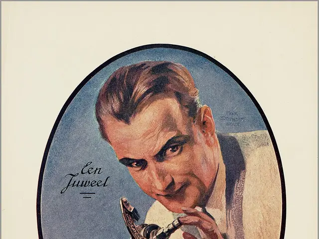 The image shows a poster of a man holding a gun in his hand. The poster has text written on it,...