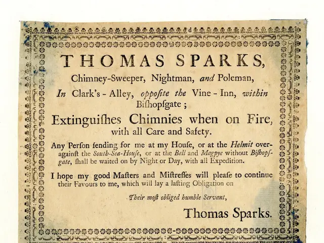 The image shows a paper with the text "Thomas Sparks, Chimney-Sweeper, Nightman, and Poleman, in...
