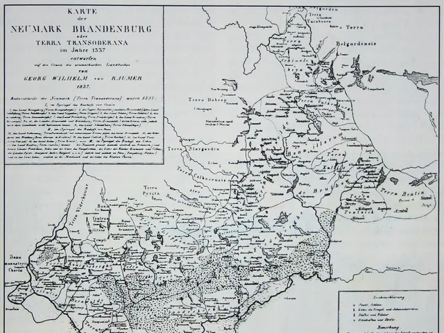 The image shows a poster of a map of the Netherlands with the provinces of Germany and the...