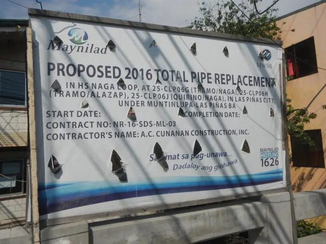 The image shows a billboard on the side of a building with a sign that reads "Proposed 2016 Total...