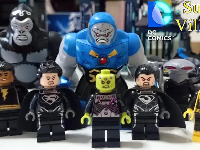 In this image I can see few toys, they are in black, yellow and blue color and the toys are on the...