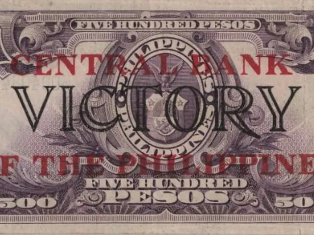 The image shows a five hundred pesos banknote from the Central Bank of the Philippines with the...