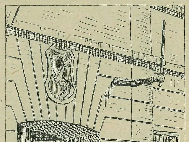 The image shows a drawing of a building with a door and a window, which is likely the entrance to a...